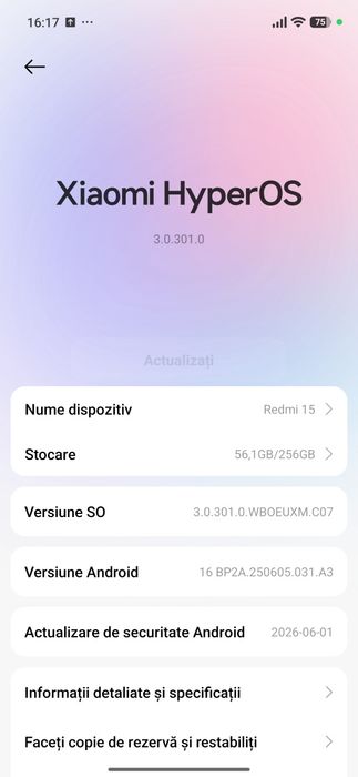 Redmi 15 stare foarte bună