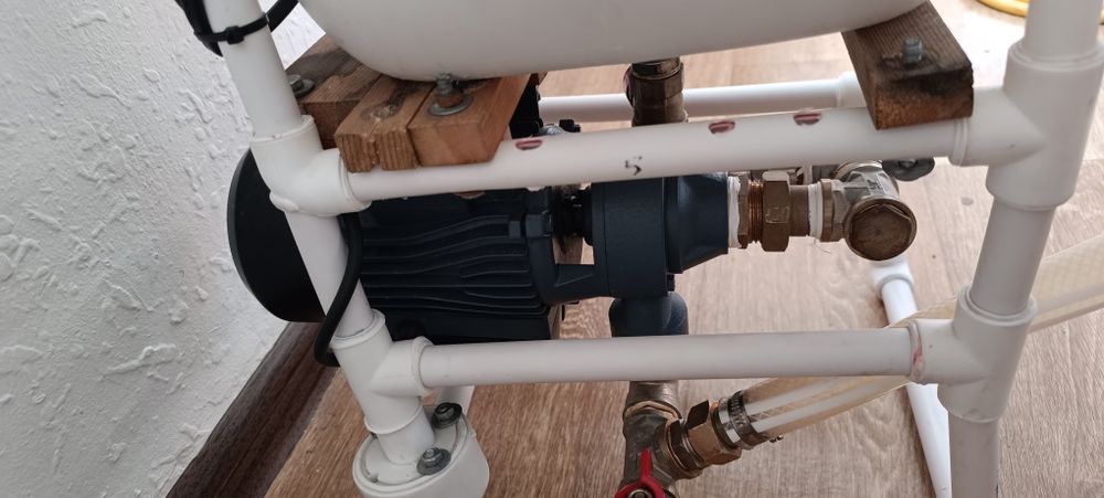 Промывочная установка для отопления  Гидропневматический бустер