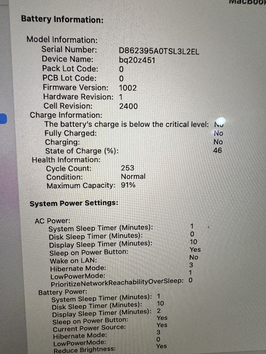 MacBook pro 13, M2 2022 1TB