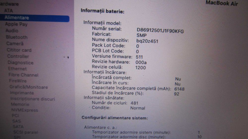 Laptop MacBOOK AIR 2017