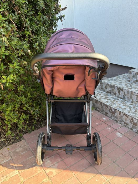 Carucior/carut bebe (landou, scoica si parte sport)  3 in 1 Xplorer Purple Shiny - Krausman testat ADAC