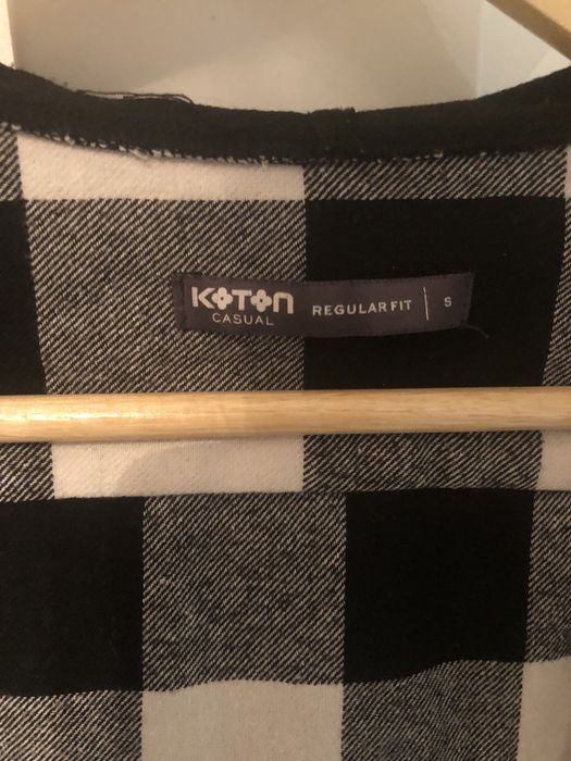 Рубашка тканевая в клетку с капюшоном