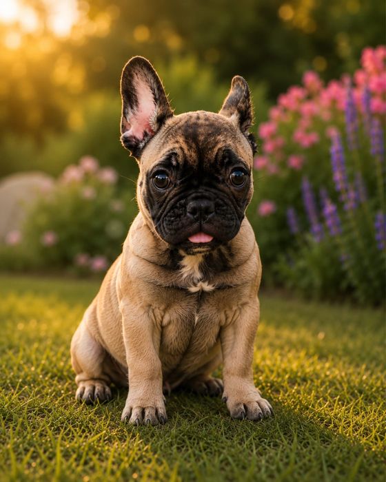 Fetita pui de Bulldog Francez