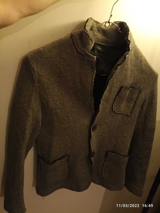 Sacou Cambrat pe corp OVS . Made in Italy ! Lana + bumbac.