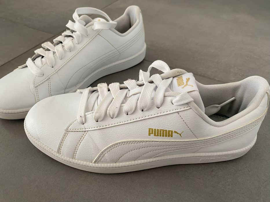 Маратонки Puma Smash (Бели, Златни детайли) – EU 41 / 26.5 cm