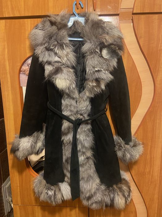 Palton cu blana 100% naturala