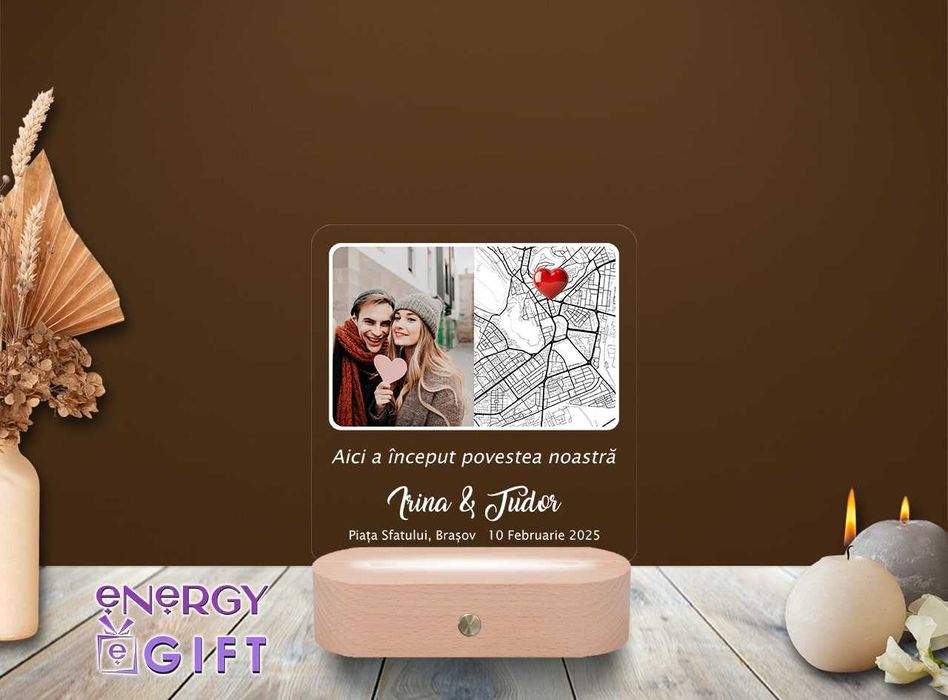 Lampa Led Personalizata – Aici a început