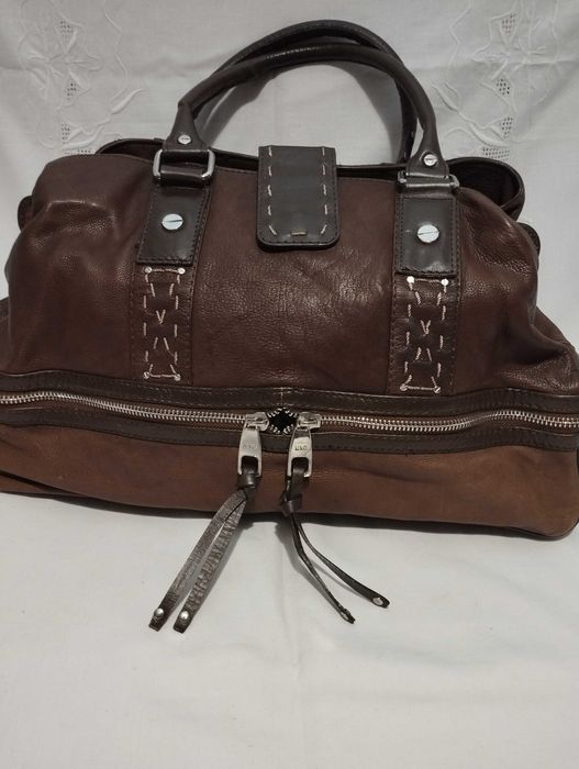 MNG ЕСТЕСТВЕНА КОЖА голяма дамска чанта