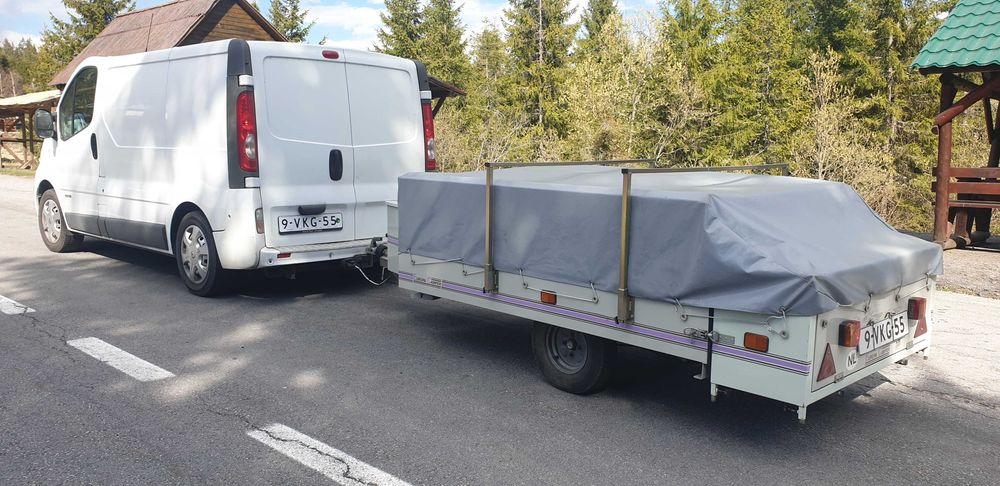Remorcă tip cort import Olanda. Impecabilă.