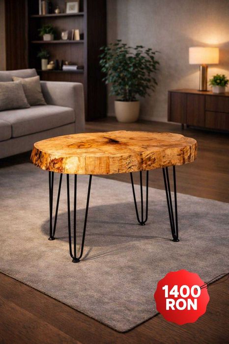 Masa  Lemn Masiv Unicate Lucrate Manual Finisate cu Uleiuri Naturale