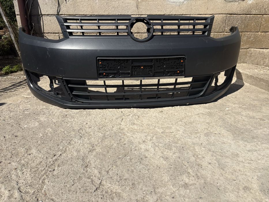 2 броя Предна броня за Кади / VW Caddy 2010 - 2015