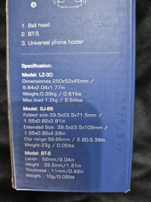 Trepied flexibil camere foto, camere de actiune, telefoane