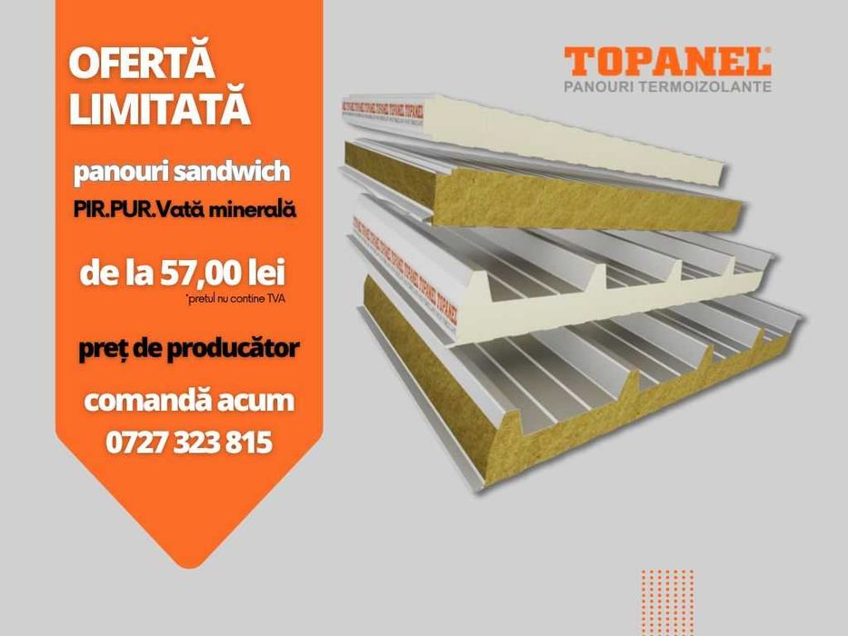 Panouri Sandwich | Profile Zincate | Accesorii – Iași – Bacău - Vaslui