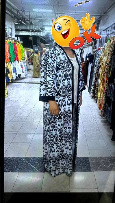 Абая кардиган база ууйлаги билан матоси лион