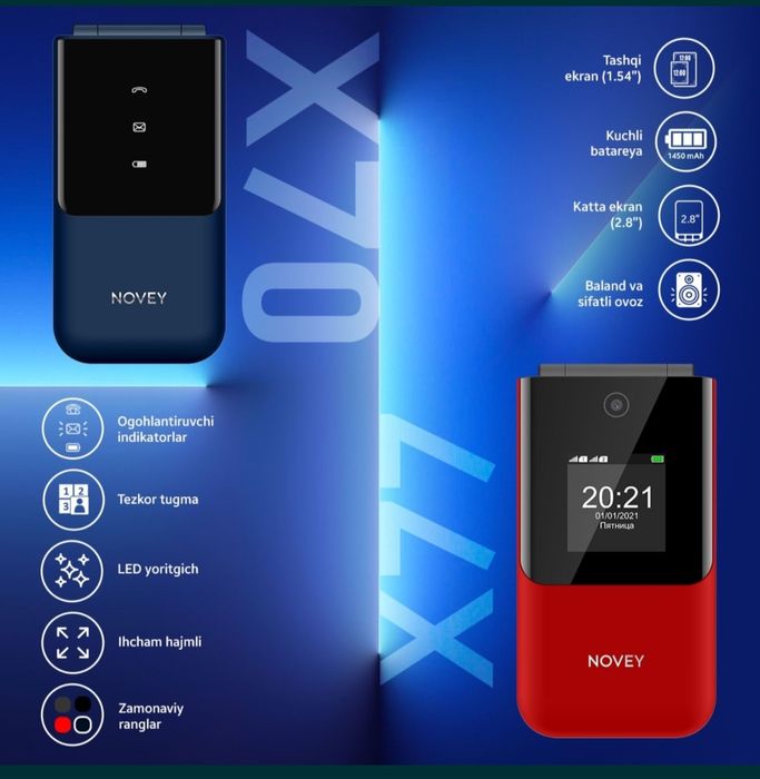 Stilniy telefon novey x70