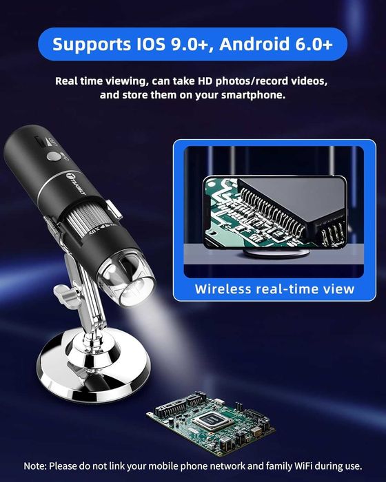 T TAKMLY Безжичен цифров микроскоп