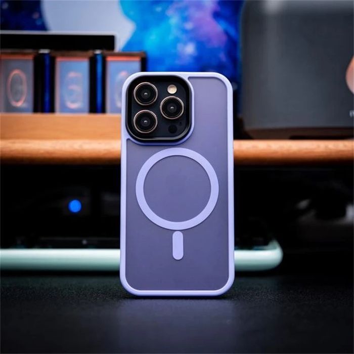 Iphone 14/15/16/PRO/MAX/PLUS Husa Magsafe Border TPU Spate PC Matte