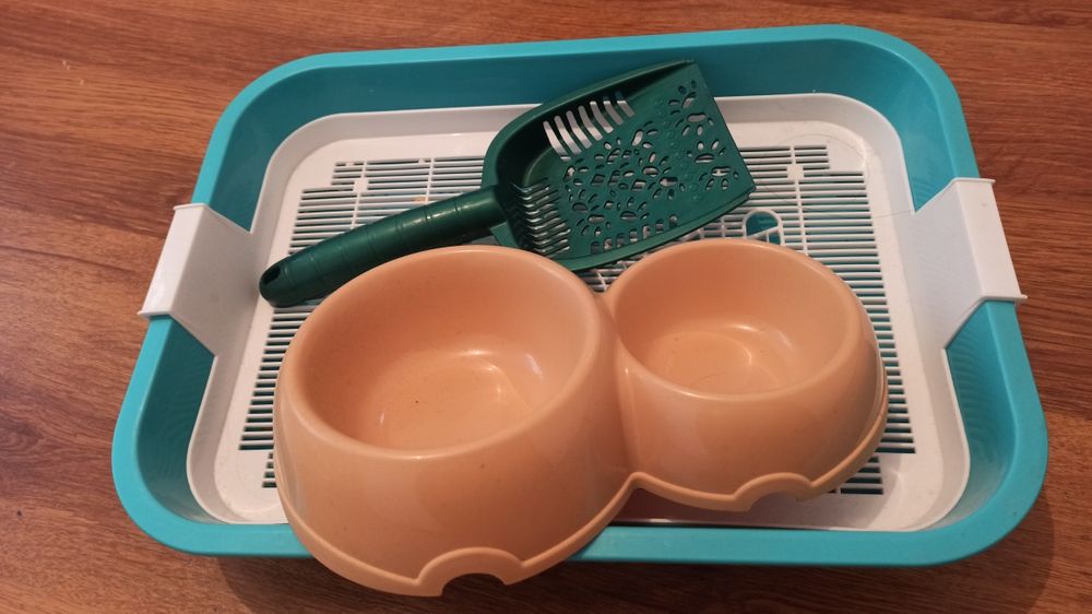 Туалет для кошек миска лопатка