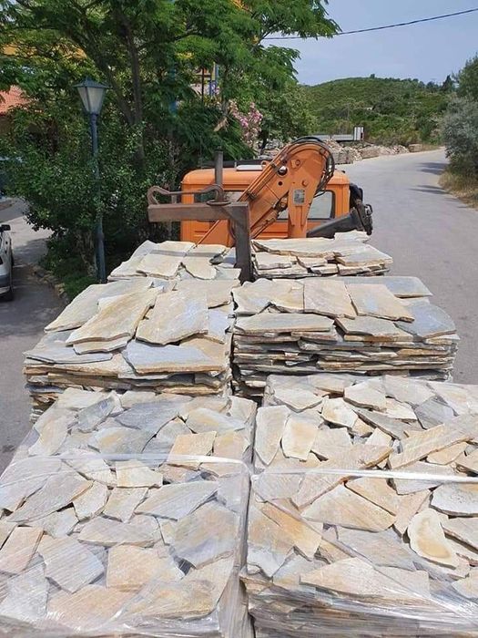 Piatra naturala de munte de Grecia 100%. Lucrez în toată Țara
