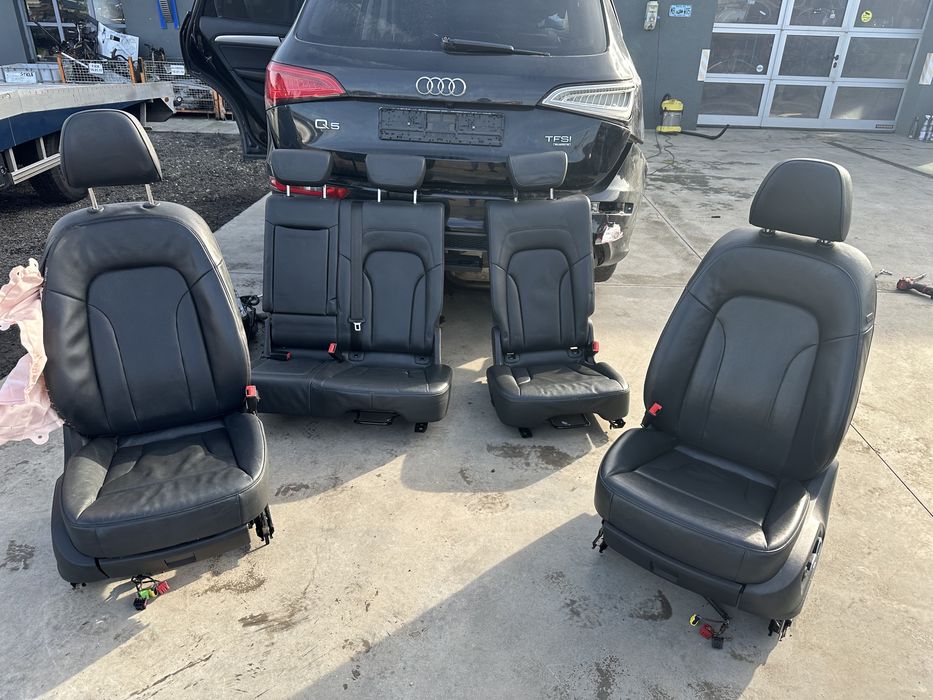 Interior piele scaune bancheta incalzite memorie Audi Q5 8R S Line