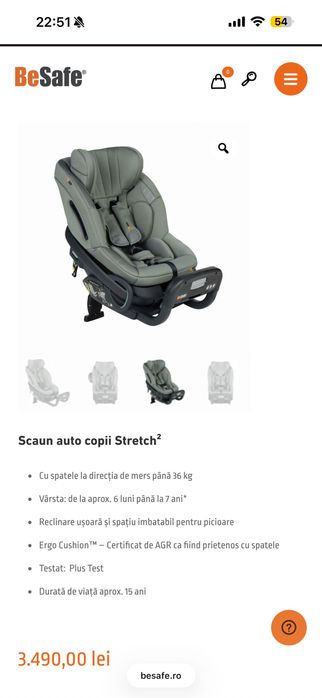 Scaun auto Be Safe Stretch