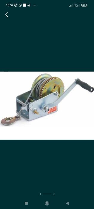 Лебедка ручная барабанная