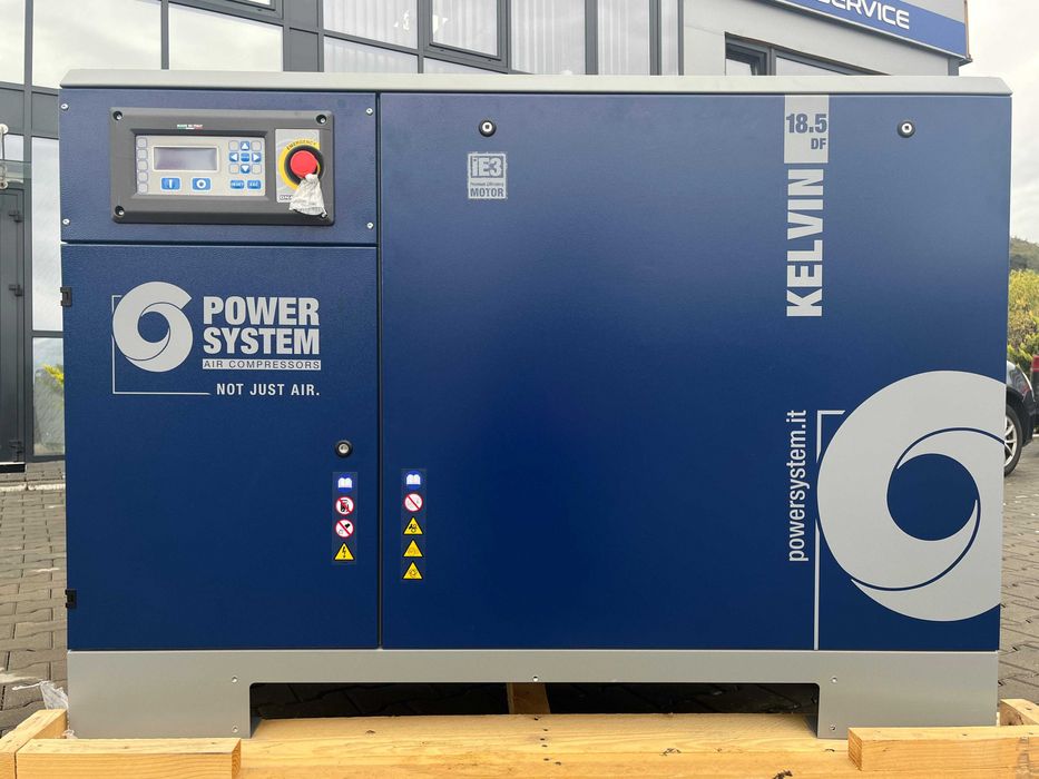 Compresor NOU cu surub - Power System Kelvin 18.5KW, 10 BAR cu uscator