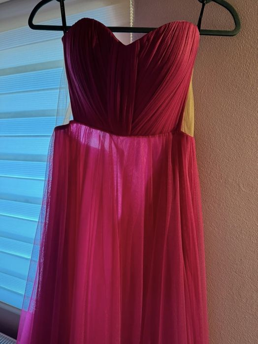 Rochie lungă Ana Radu- fuchsia