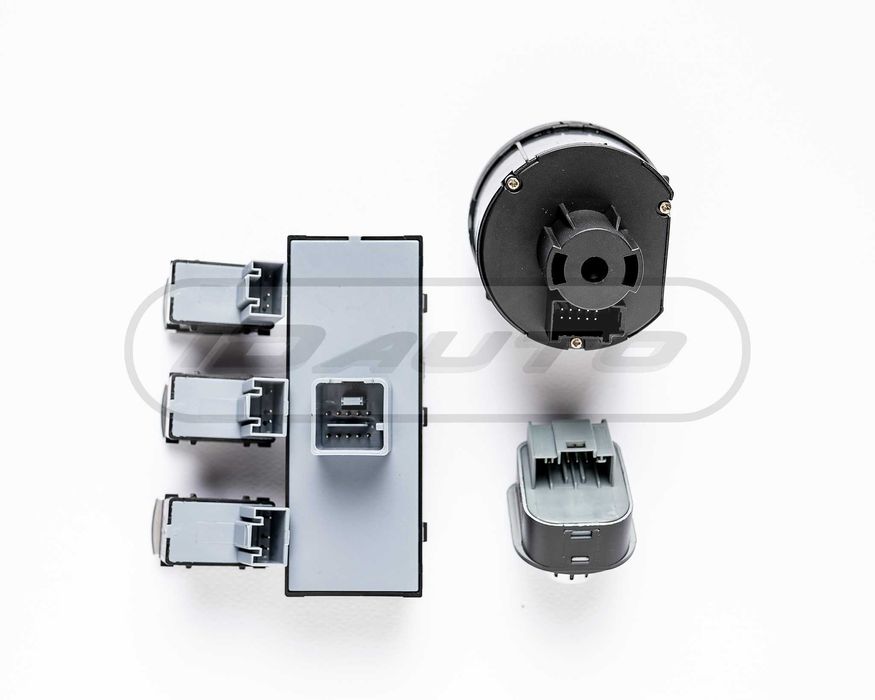 Конзола стъкла, Vw, бутони копчета ,ключ за фарове, хром, golf, Passat