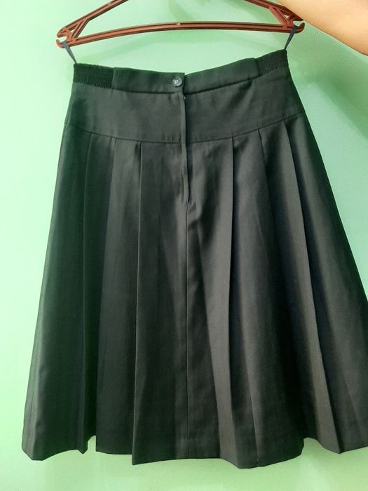 школьная темно синяя юбка