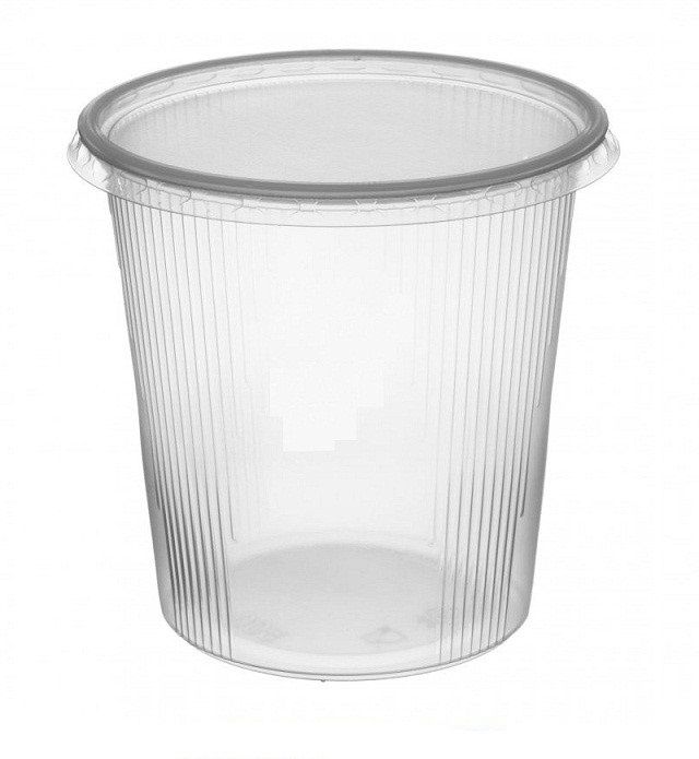 Стаканчик с крышкой для первых блюд, а также сметаны, майонеза 500 мл