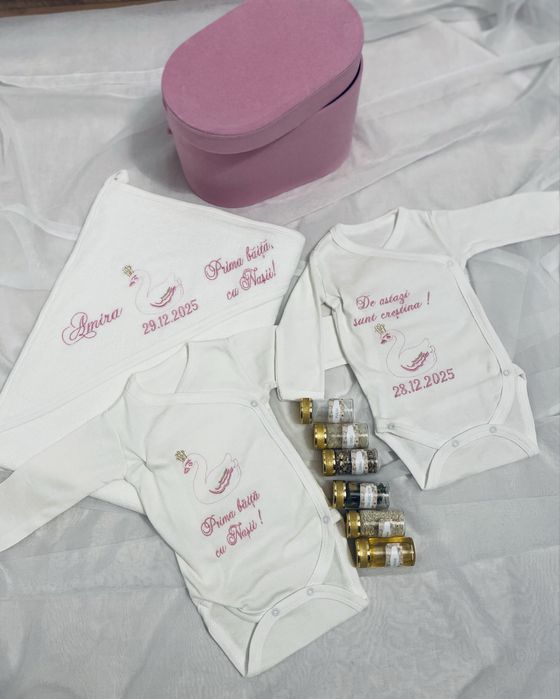 Seturi Prima Baita cu Nasii Brodate si Personalizate