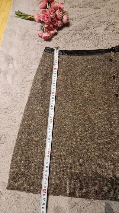 Fusta midi, lâna in compozitie, firma La City