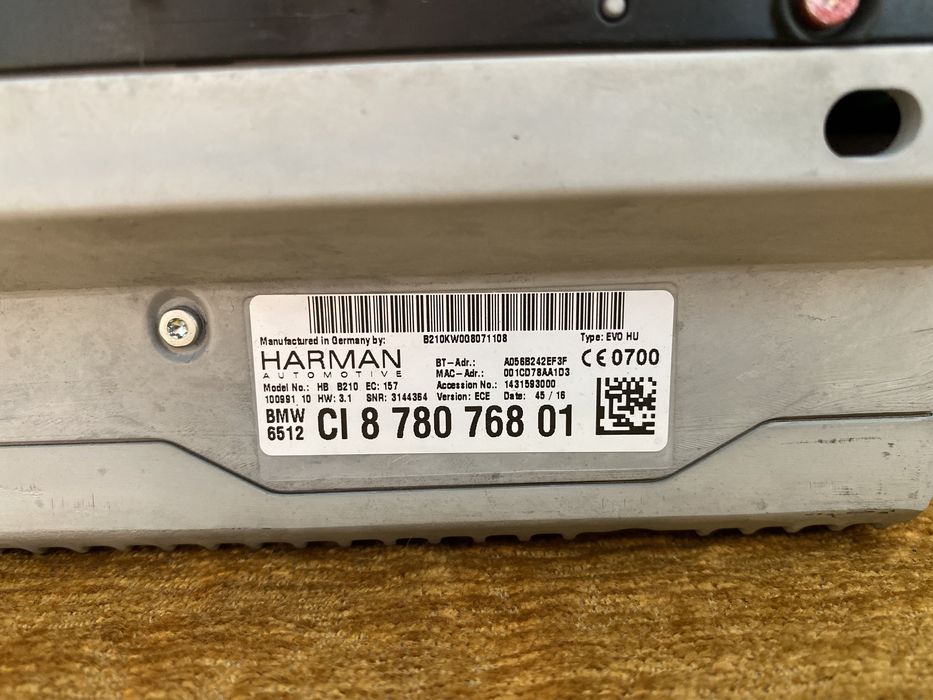 Navigatie BMW Seria 7 G11 G12 : Display / Unitate / Joystick