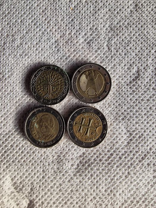 Monede 2 euro 4 bucăți