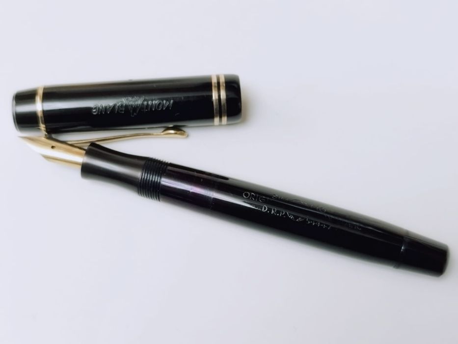 Stilou Montblanc 324, rar , penita aur 14K, piston telescopic, Germani