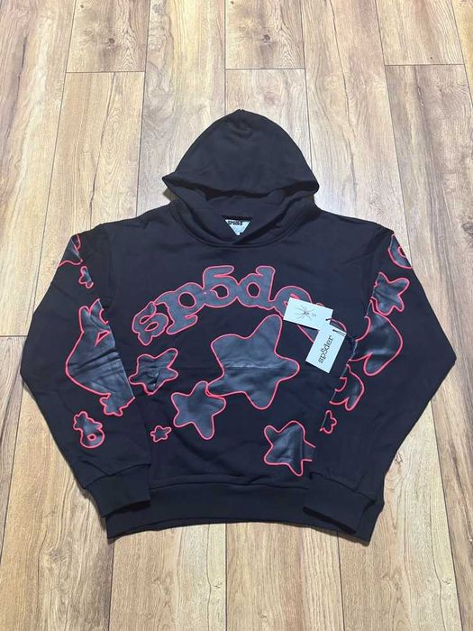 Sp5der Beluga Hoodie Black/Red