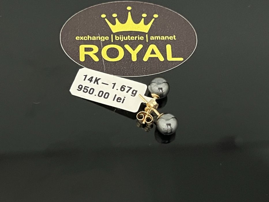 Bijuteria Royal CB : Cercei dama aur 14k 1,67 grame