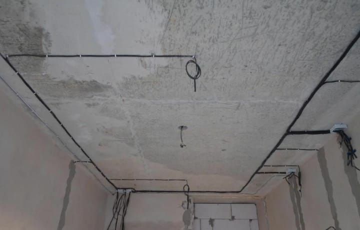 Электрик гипсокартон работа