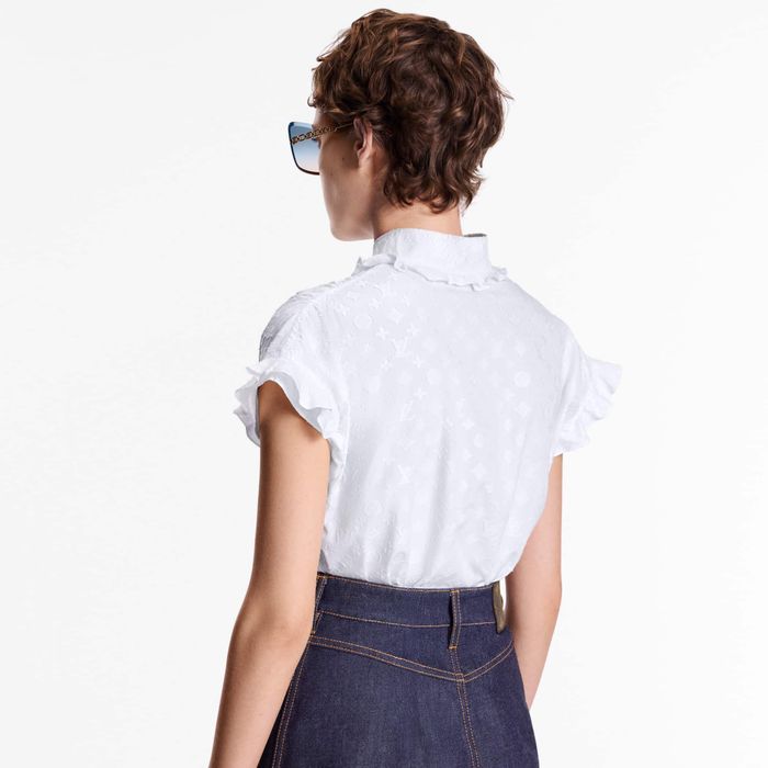 Оригинална риза / блуза Louis Vuitton Frill Blouse