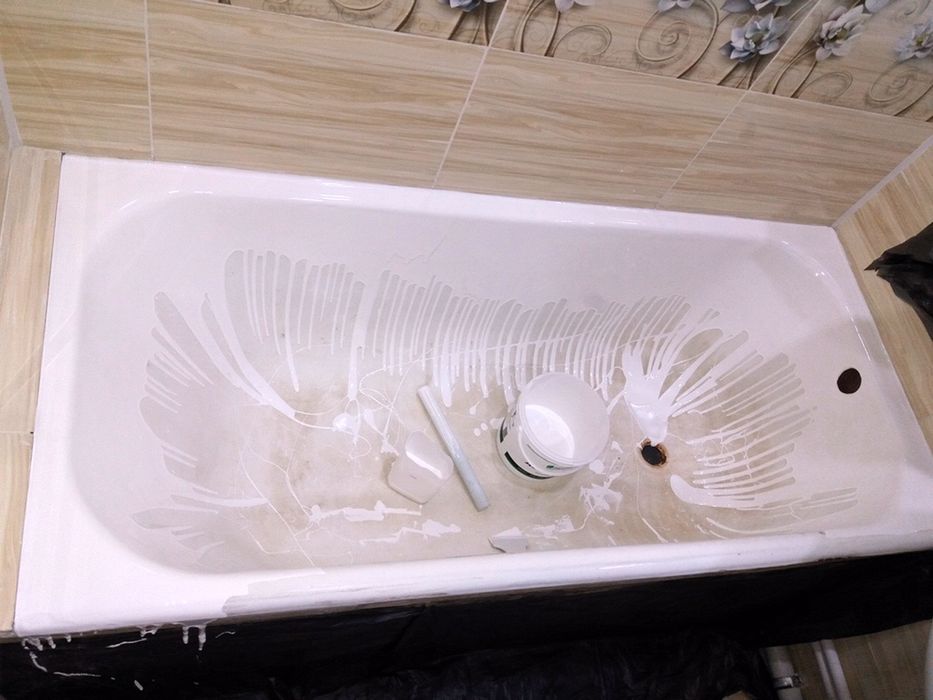 Эмалировка Ванн N1. Реставрация Жидким Акрилом.