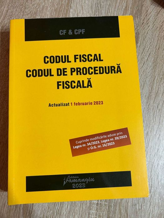 Vând Codu Fiscall