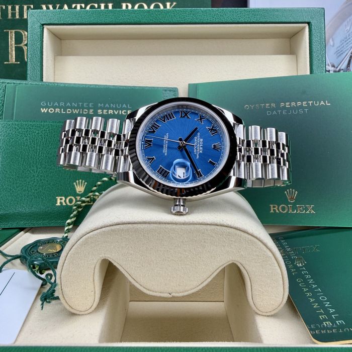 Rolex Datejust Roman Azzuro New PE STOC 41mm | 14.000 E | 126334  2025