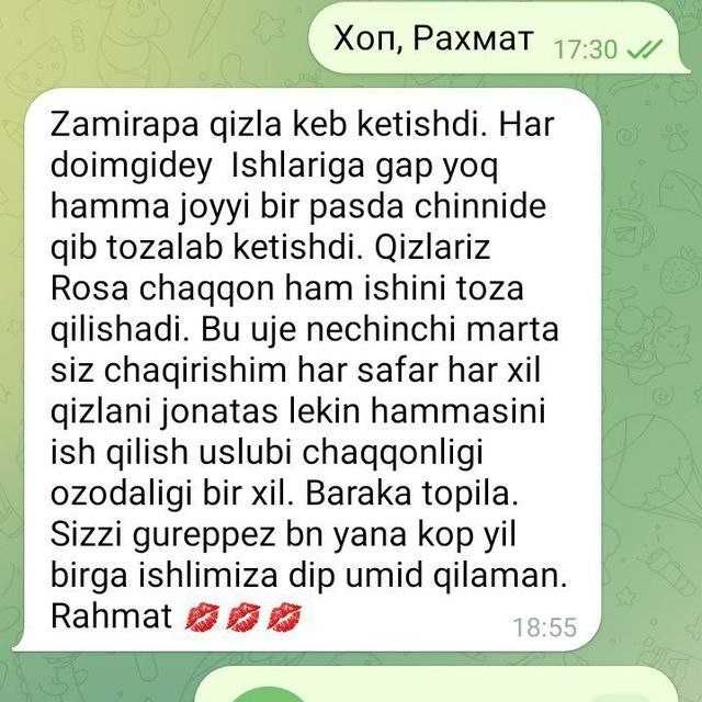 Tozalash xizmati Уборка квартир УЙ ВА ОФИС ТОЗАЛАШ ХИЗМАТИ