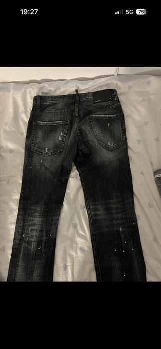 Vand Blugi dsquared negri cu gri originali