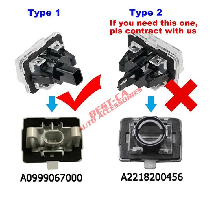 Set 2 lampi LED numar Mercedes Benz C CLA CLS E ML W204 W205 W212 W218