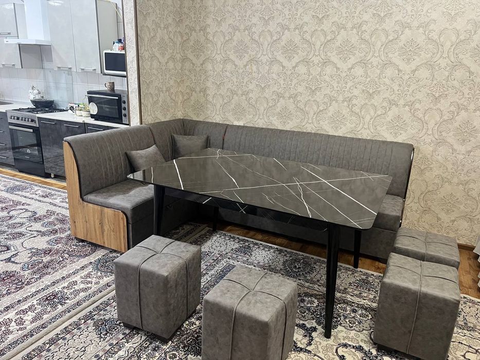 Oshxona uchun yumshoq mebel kafolati bilan