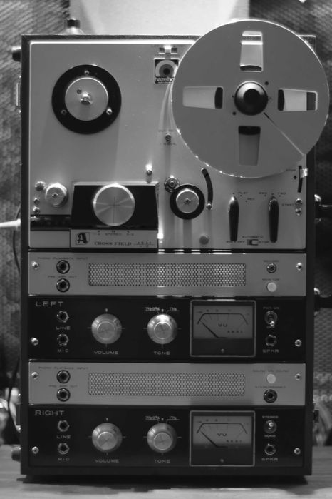 Magnetofon = AKAI M-8 = 60's Full-Tube R2R Tape Recorder + extras