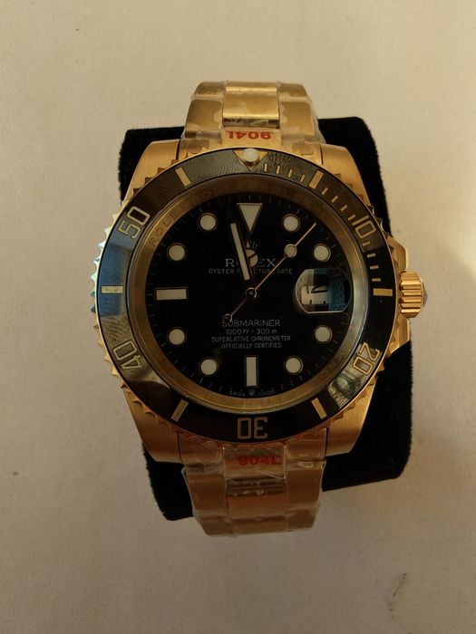 Мъжки часовник Submariner Gold / Black – Автоматик