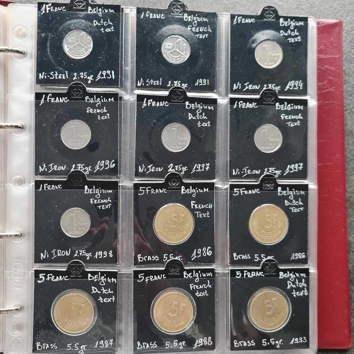 Колекция 180 бр монети в албум KaBe - Европа, Русия и др